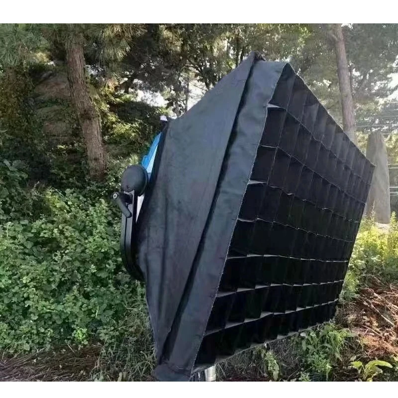 에그크레이트 스냅그리드가 있는 SNAPBAG 소프트박스, 40 ° 접이식 금속 뼈, ARRI 스카이패널 라이트 S-120