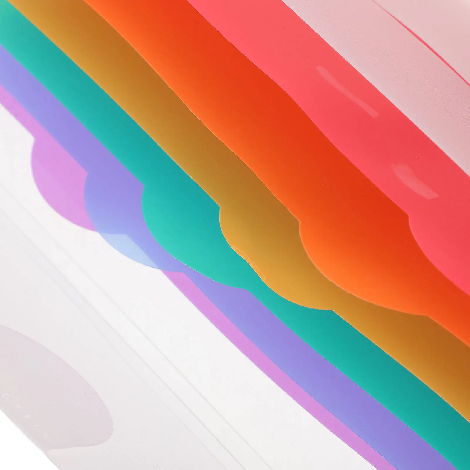 2Pcs 간편한 휴대용 영수증 정리 파일 폴더 PP 소재 소형 멀티 그리드 아코..