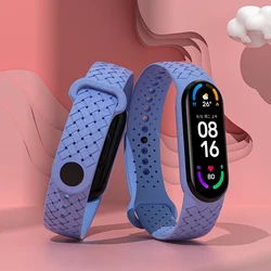 Silicone Braided Solo Loop Bracelet - Quick Replacement Sport Strap - Mi Band 3 - 4 (11 Denim Blue)
