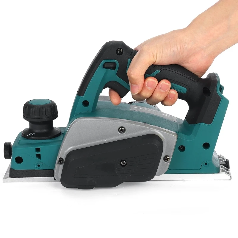 18V 15000rpm Rechargeable Electric Planer Cordless Hand Held Wood Cutting Woodworking Fit For Makita 18V Battery Power Tool 6