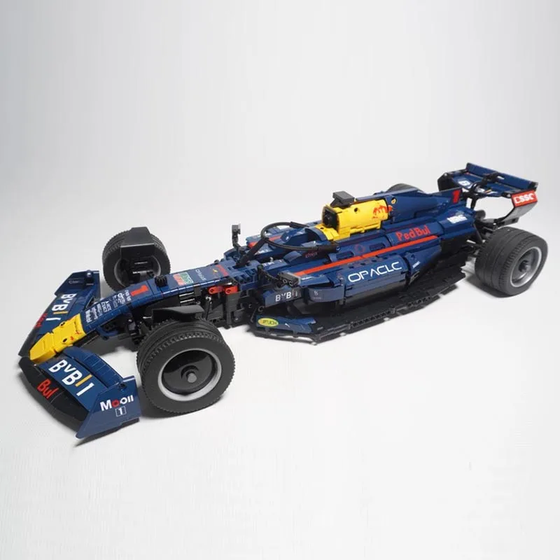 MOC-104269 F1 RB18 팀 스테이크 1:8 체중계 포뮬러 1 레이스카 모델 조립 키트, 크리에이터 블록 브릭, 어린이 장난감 생일 선물, 신제품