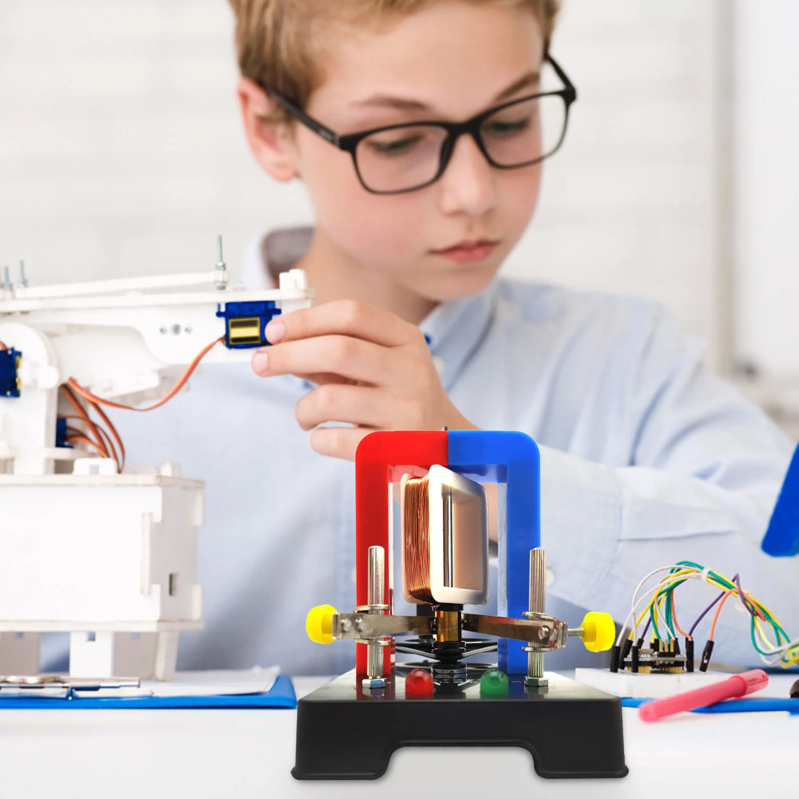 

Электрогенератор с ручным приводом AC DC, экспериментальное оборудование для физики, электричество «сделай сам», детские развивающие игрушки 17,3x8,8x12 см