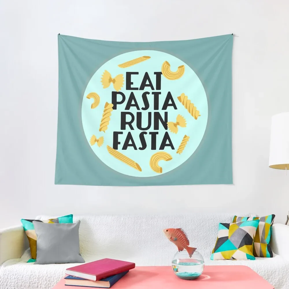 

Eat Pasta Run Fasta Tapestry Hanging Wall Decoration Room Cute Room Things Room Decorations Tapestry