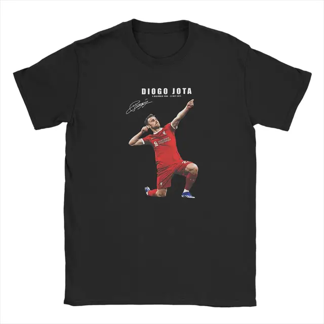 Men T-Shirts Diogo Jota Humorous Cotton Tee Shirt Short Sleeve T Shirt Round Neck Clothes Unique