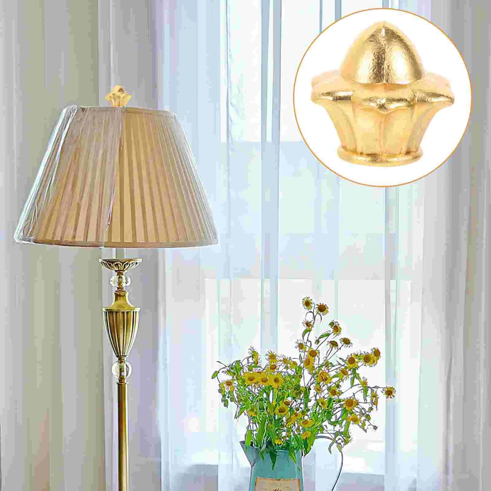 

4 pcs Lamp Finials Caps Table Lamp Finials Knob Decorative Floor Lamp Finials for Desk Lamp