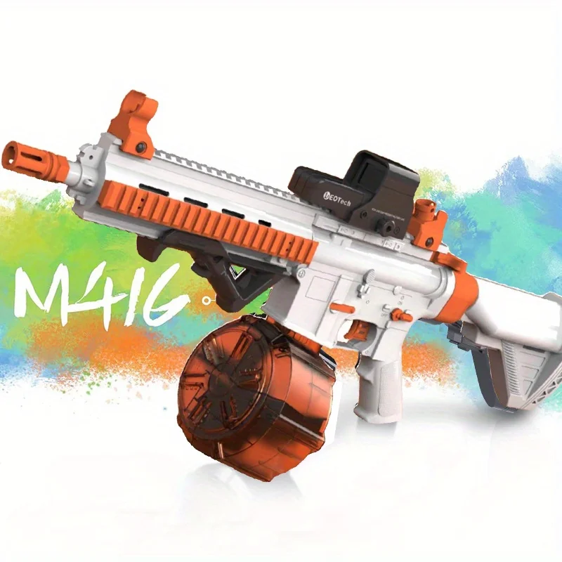 M416 Electric Gel Toy, Fully Automatic Splat-Blaster with Manual/Auto Dual Mode 5