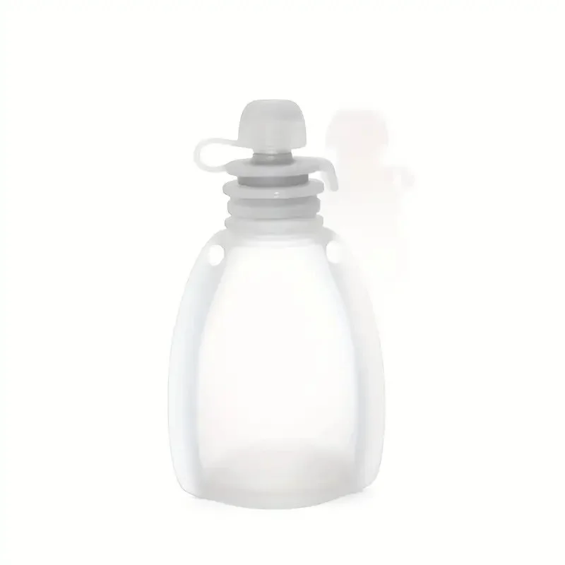 Baby Portable Milk Storage Bag Newborn Silicone Complementary Food Bag Children Water Outdoor Folding Drinking Bag