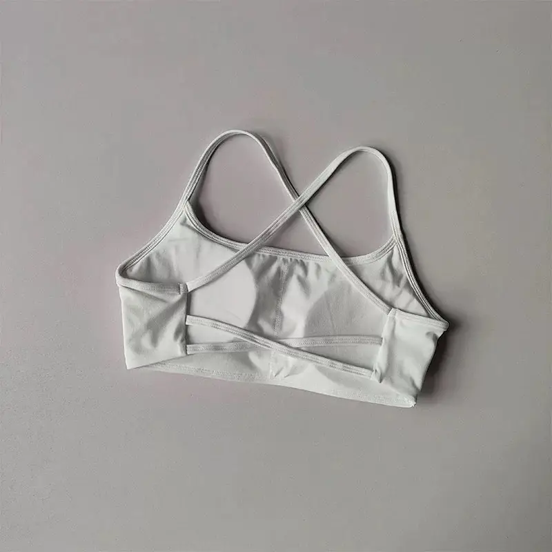 Women's Cross Back Sports Bra Shock Resistant Gathered Sexy Gym Running Bra Summer Yoga Vest Outdoor Comfortable Fitness Wear - Image 15