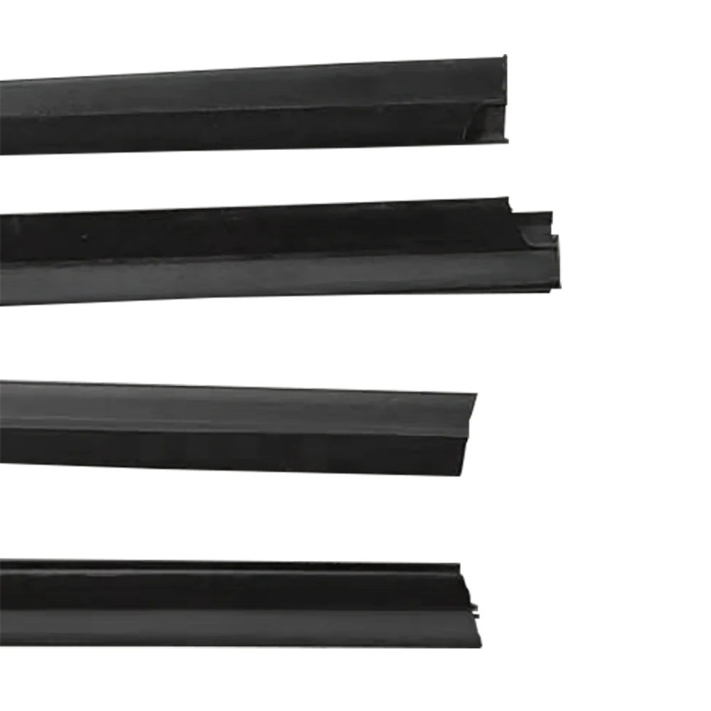 4Pcs Outer Door Window Glass Weatherstrip Belt For Honda City 2009-2014 Door Window Moulding Trim Sealing Front Rear Black