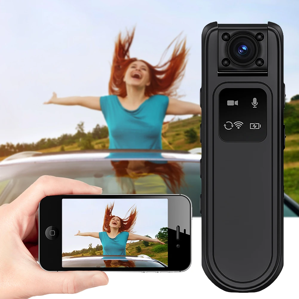 Description Picture 5 of itemHD 2K Mini Camera WiFi Infrared Night Vision Miniature Camcorder Motorcycle Bike Car DVR Digital Video Recorder Small Body Cam