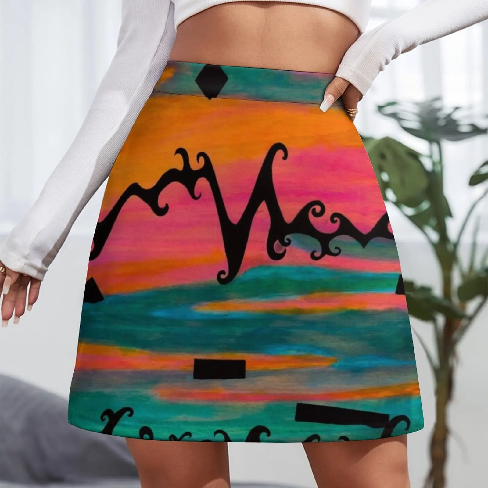 Squares Dream Mini Skirt modest skirts for women elegant party dresses for women 2024
