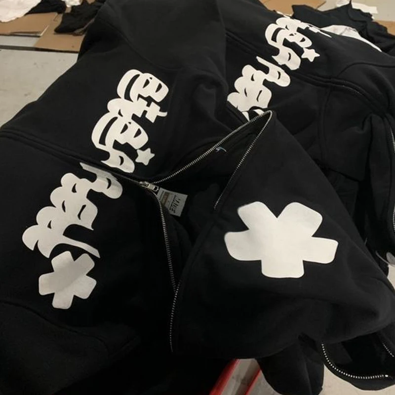 [GRAVER]★25SS★韓国人気★OF-STARCAT SWEATSHIRT Asop Y2K Cat Star-printing Long-Sleeved Hoodie T-Shirt