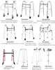 Bliss Medical Aluminium Mobility Foldable Walker with Forearm Platform Walking Frame for Disabled Stand Up Walkers 3