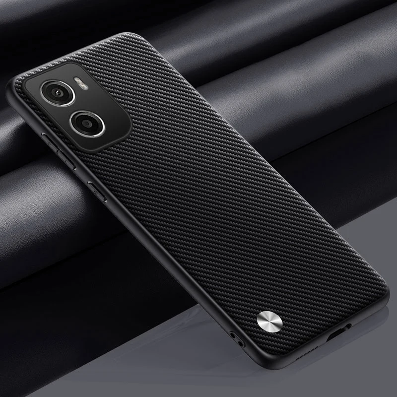 Luxurious PU Leather Matte Shockproof Silicone Phone Case - Full Protection