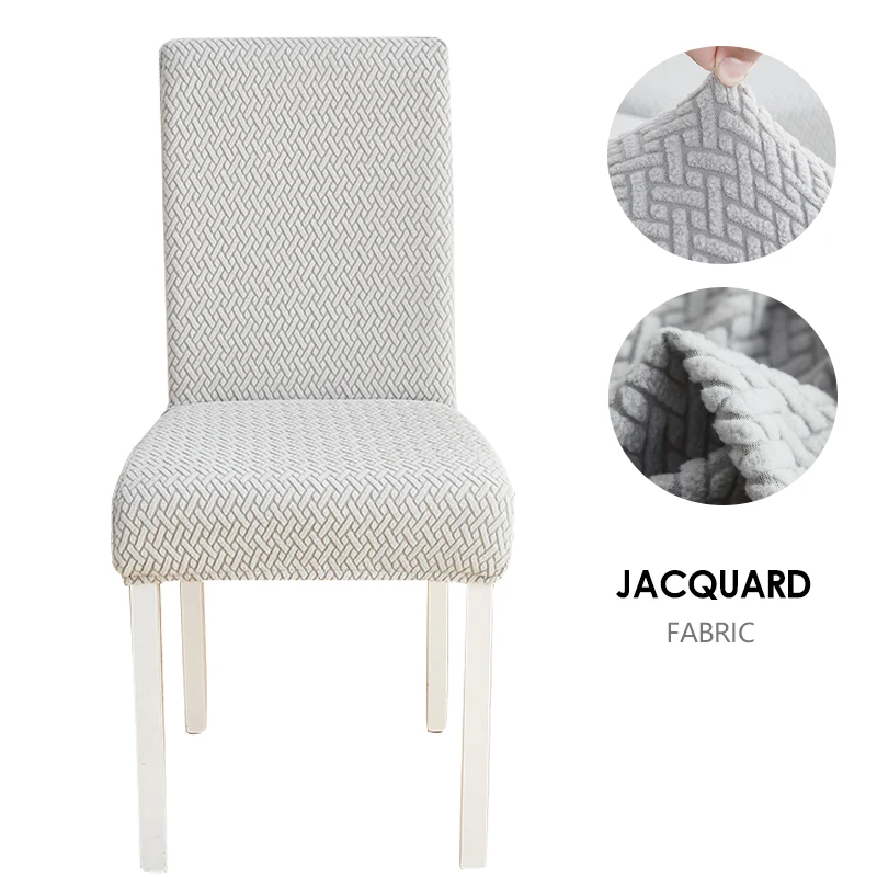 Jacquard Fabric Chair Cover Universal Size Chair Covers for Dining