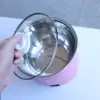 Mini Electric Cooking Pot  Noodle Cooker 220V EU Plug Pink_Dia.18cm 2