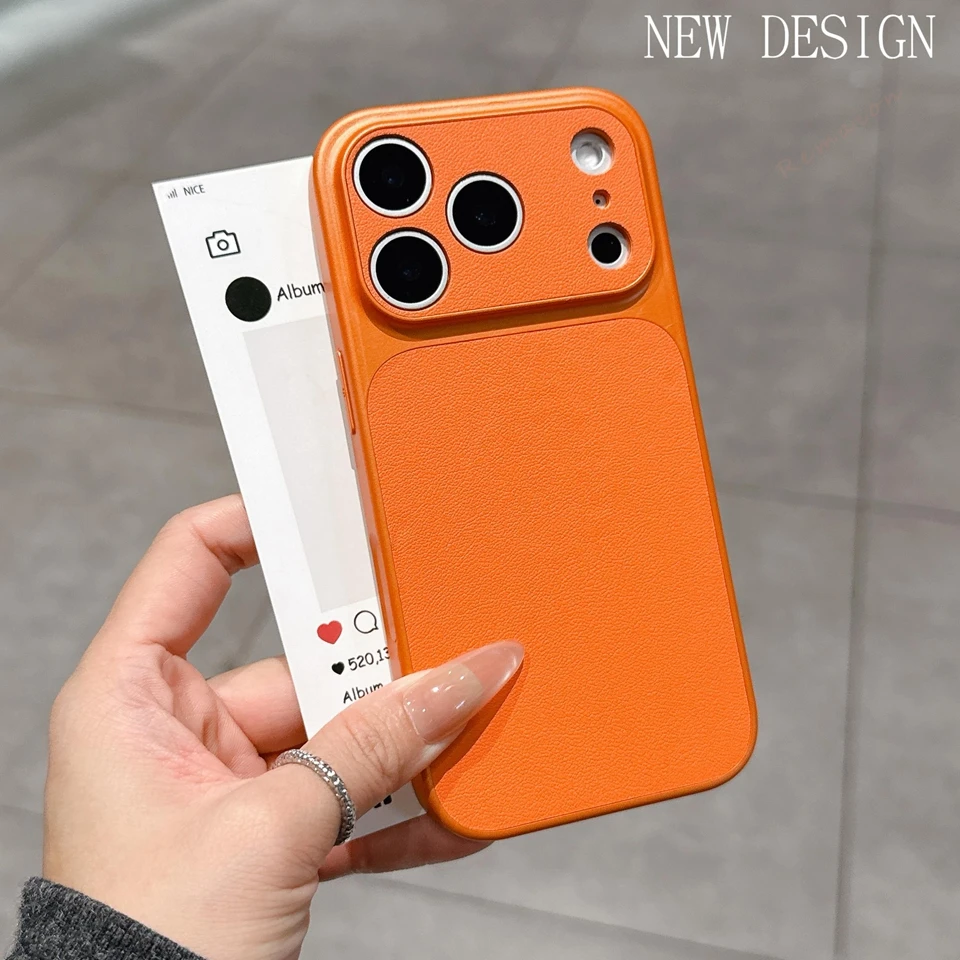 Luxury Retro Leather Shockproof Phone Case - Hard Protector Cover