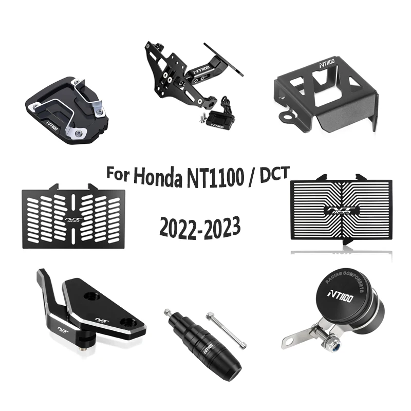 

Аксессуары для HONDA NT1100 DCT 2022 2023 NT 1100, боковая подставка, подставка, увеличивающий радиатор, защита номерного знака, держатель кронштейна