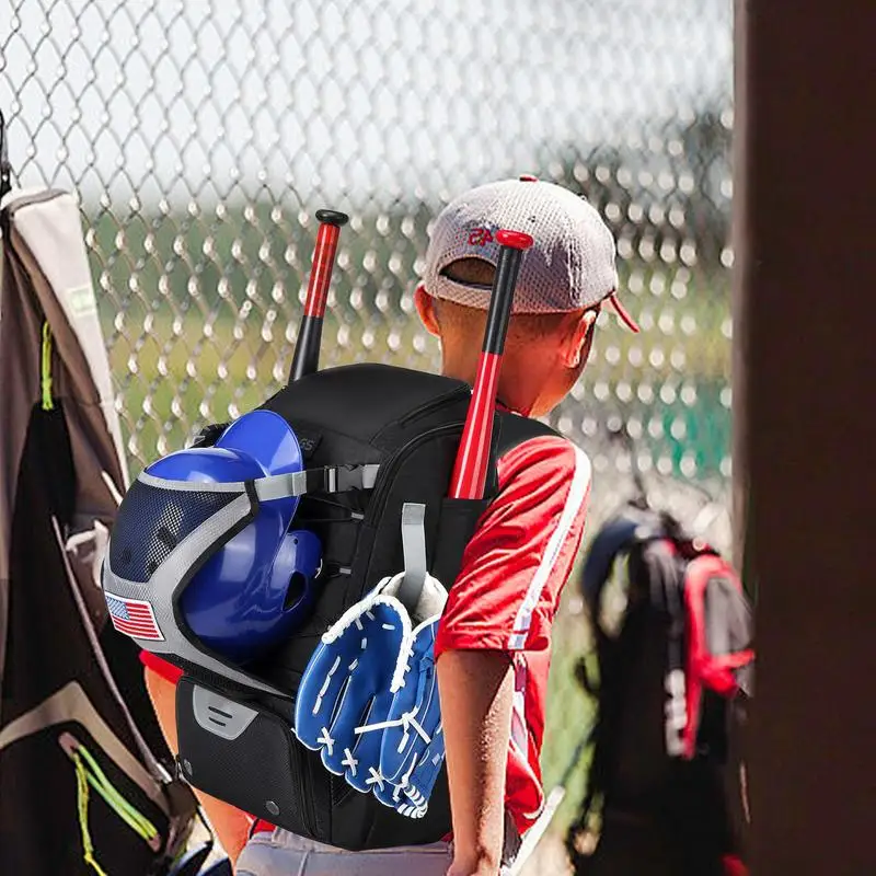 Bat Bags Baseball Baseball & Softball Equipment Bag Lightweight Waterproof Equipment Bag For Youth And Adults T-Ball Softball 5