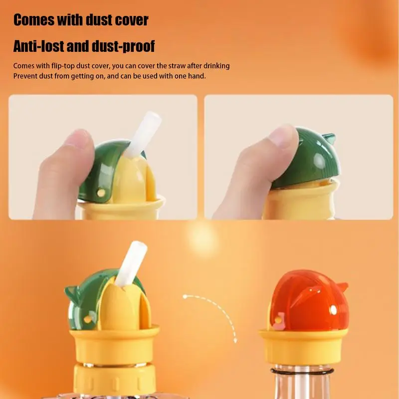 Water Bottle Top Adapter Silicone Water Bottle Adapter with Straw Water Bottle Tops for Most Standard Bottles Bottle Toppers