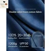 20-30% Sound Insulation Fully Blackout Curtains for Living Dining Room Bedroom Double Sided Linen Cotton Sunshade Customize 1