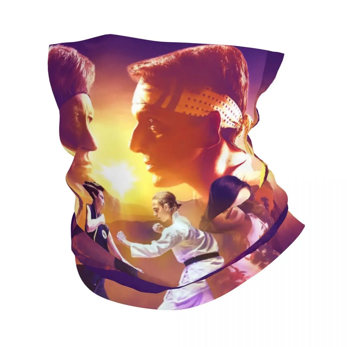 

Бандана-постер «Кобра Кай», обогреватель шеи для женщин и мужчин, зимний лыжный шарф-труба, гетры, чехол для лица для детей и каратэ