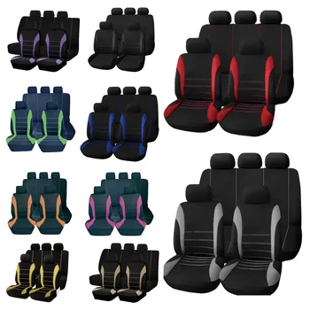 Universal Waist Line Design Cushion AUTO Universal Size Fit for Car Suv Truck Van Accessories Interior Seat Covers Full Set