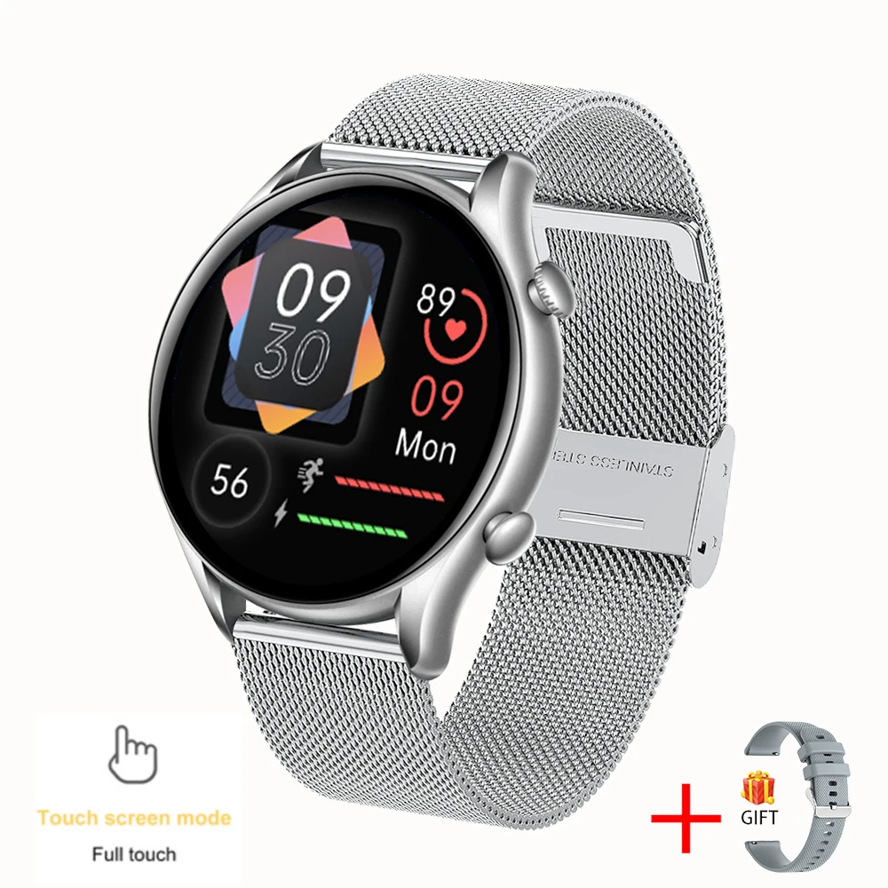 KALOSTE Smart watches Women Bluetooth call Heart Rate Sport Fitness Tracker clock Waterproof Ladies Smartwatch For Android ios 