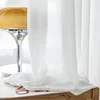 Anti-hooking Tulle Curtains for Living Room Balcony Bedroom Light-through Impervious To Anti-cat Scratching White Veil Curtains 4