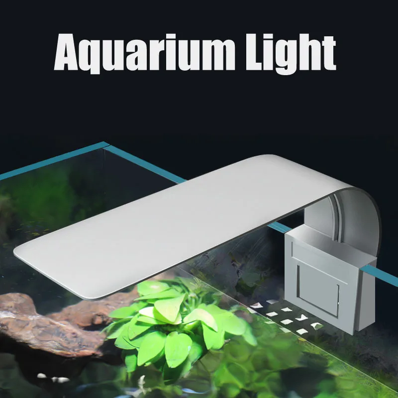 Aquarium Light Super Slim LED Aquarium Light Lighting plants Grow Light 5W/10W/15W Aquatic Plant Lighting Waterproof Clip-on Lamp For Fish Tank