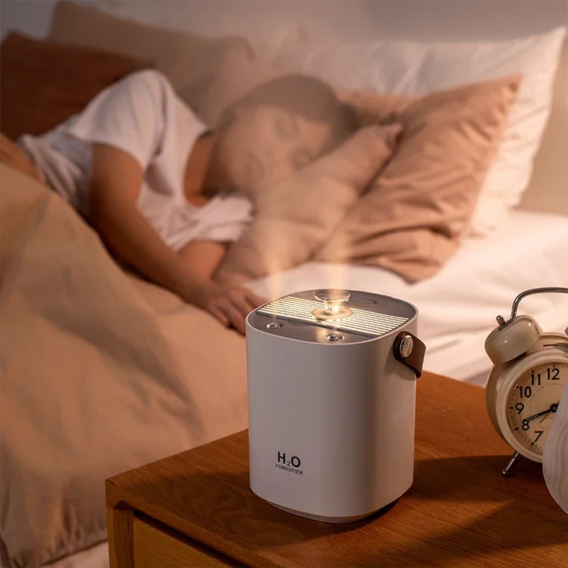 1200ML Wireless Double Nozzle Air Humidifier USB Rechargeable Essential Oil Aroma Diffuser Humidifier essential oil Air diffuser 4