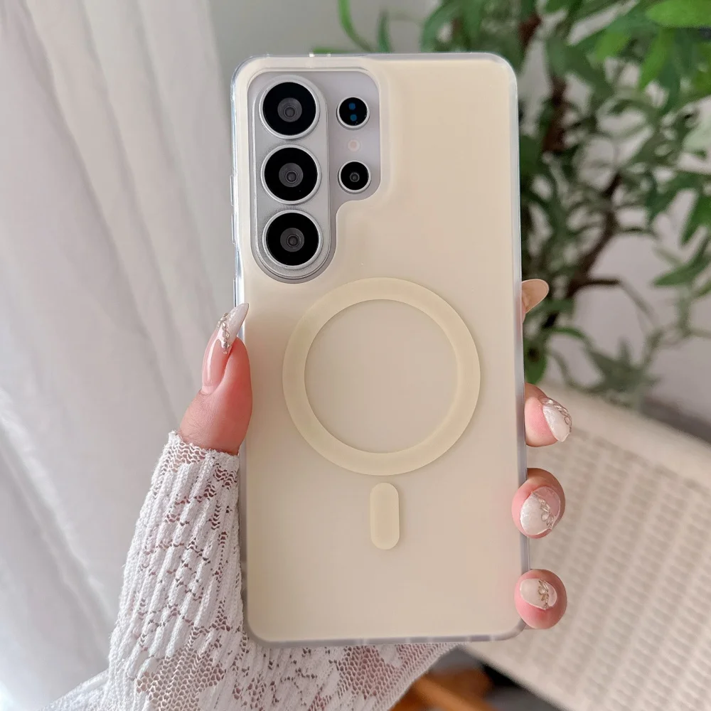 Candy Color Matte Magnetic Phone Case with Magsafe Wireless Charging Compatibility