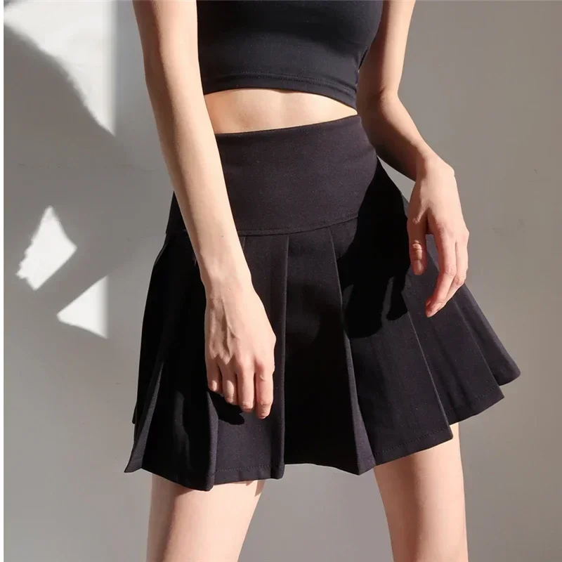 American School Y2k Style Summer Short Pleated Skirt For Women 2024 High Waist Sexy Hotsweet Mini Skirts Female 5