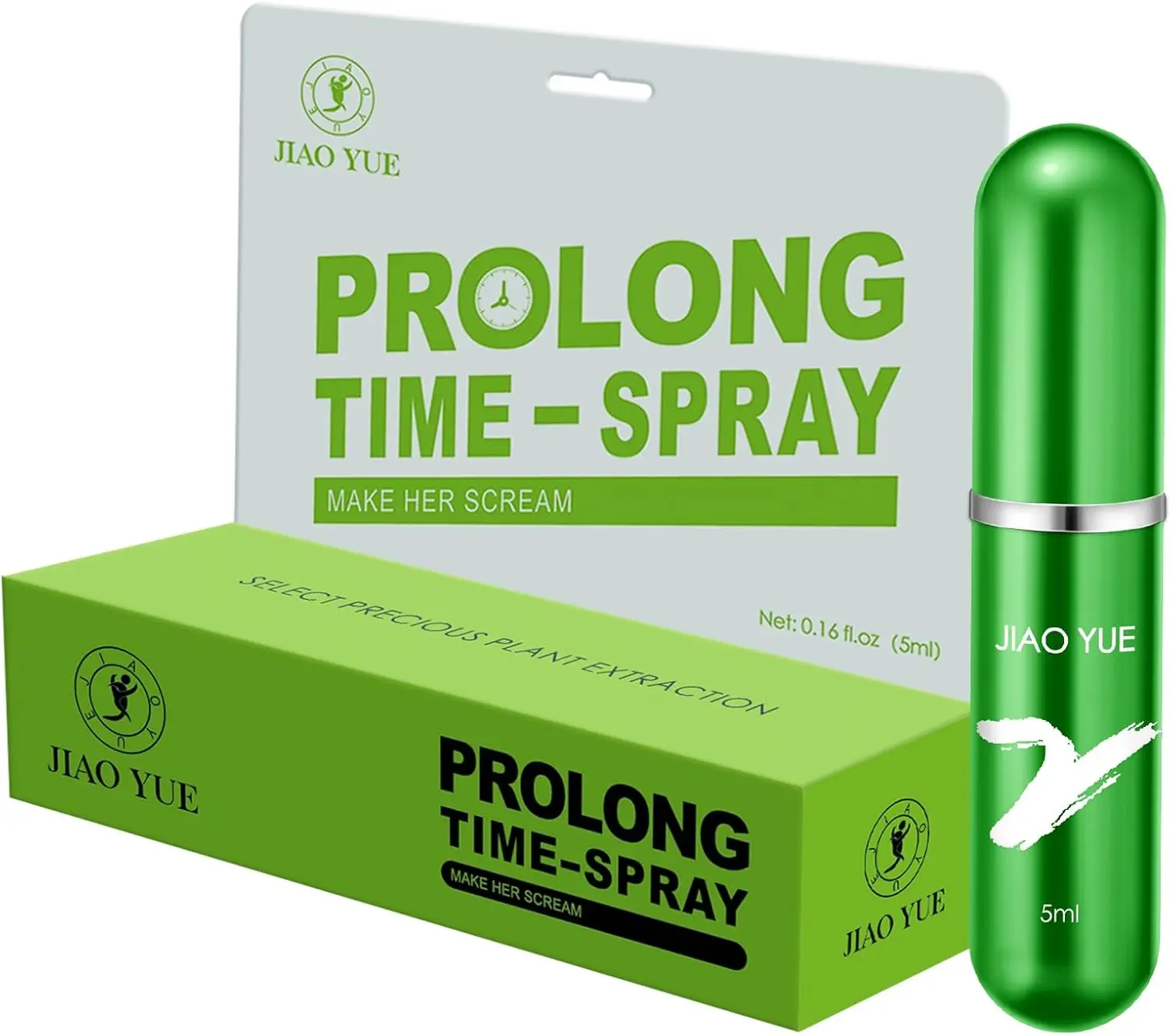 Delay Spray for Men - Natural Botanical Personal Care Spray, Intimate Aid for Couples, Soothing Formula Extends Happy Time, 5mL