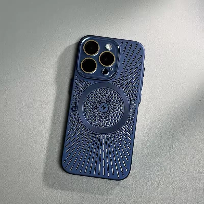 Sleek Ultra Slim Heat-Breathable Magnetic Phone Case with Lens Overlay
