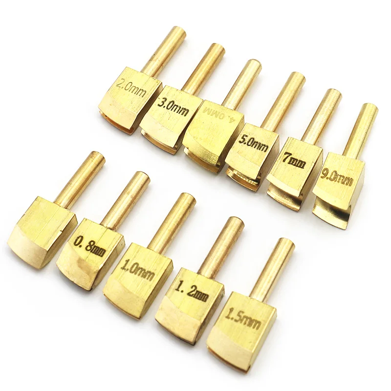 Leather tools Pure Brass Solder Soldering Iron Tip To Burn The Edge Decorate Handmade Leather Trimming Tools leather tools leather craft tool kit leather craft tools leather craft tool