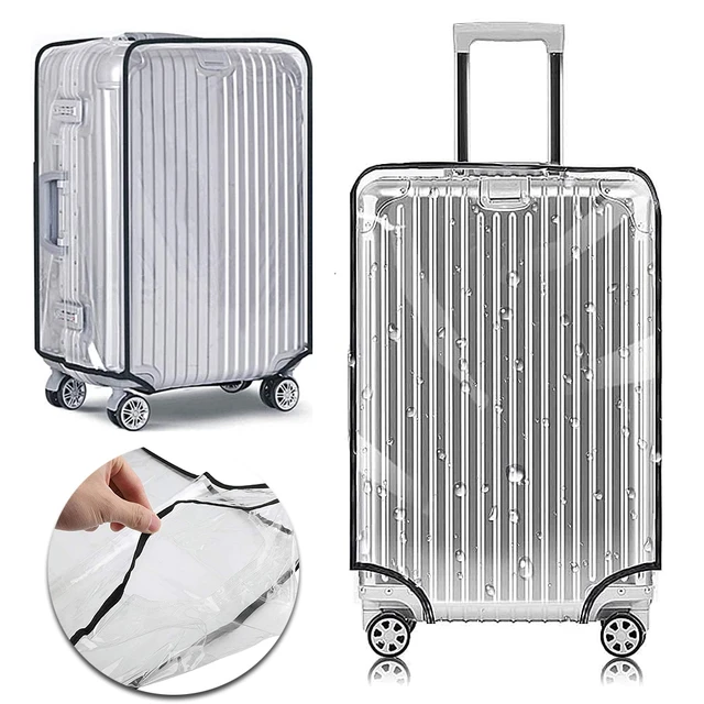 Transparent PVC Luggage Cover Waterproof Trolley Suitcase Dust Cover  Dustproof Travel Accessories Travel Organizer - AliExpress