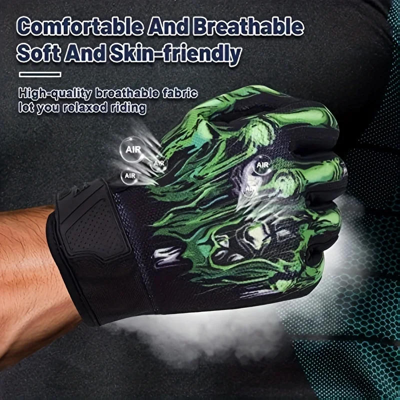 RIGWARL Outdoor Bicycle Riding Gloves Spring Autumn Bicycle Gloves Ghost Claws Full Finger Anti-slip Motorcycle Bicycle Glove
