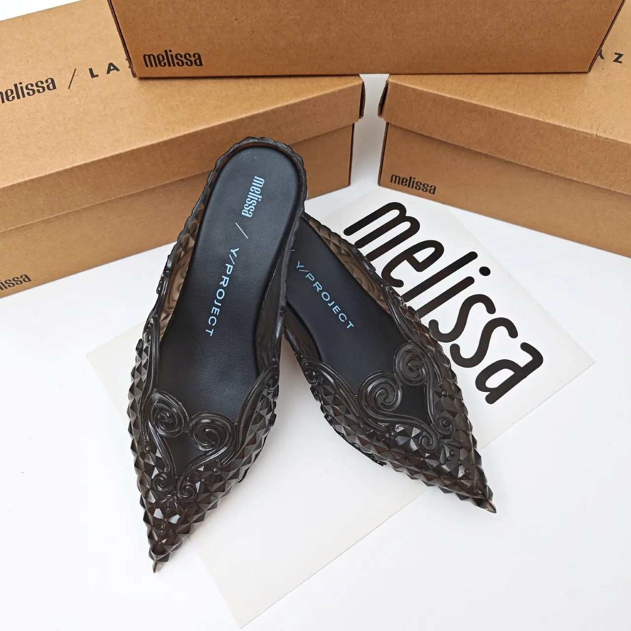 Melissa 2025 Summer Fashion Design Women's Shoes Embossed 3D