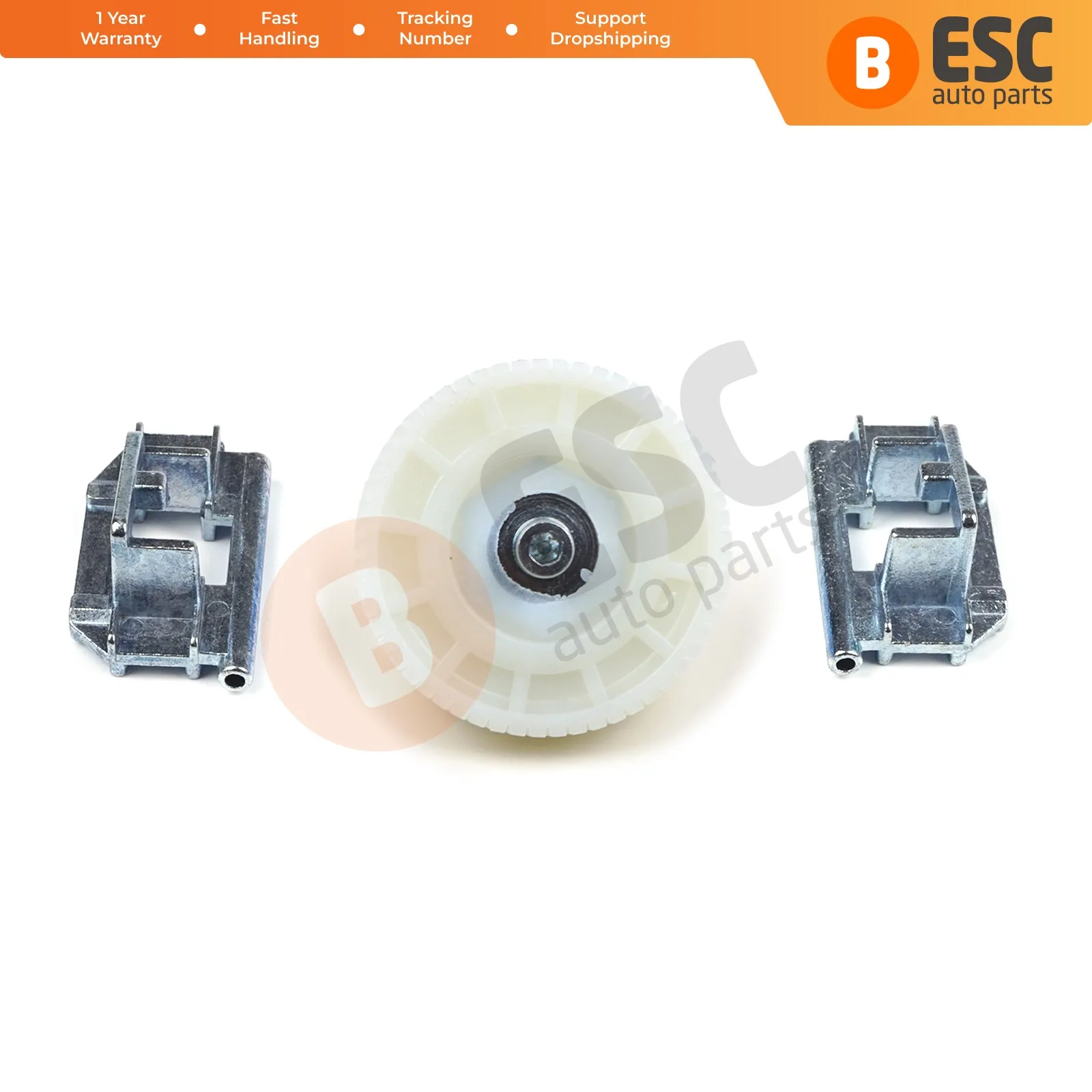 

ESC Auto Parts ESR18+ESR27 Sunroof Slider Left And Right Brackets and Motor Gear for Peugeot 206 Fast Shipment Ship From Turkey