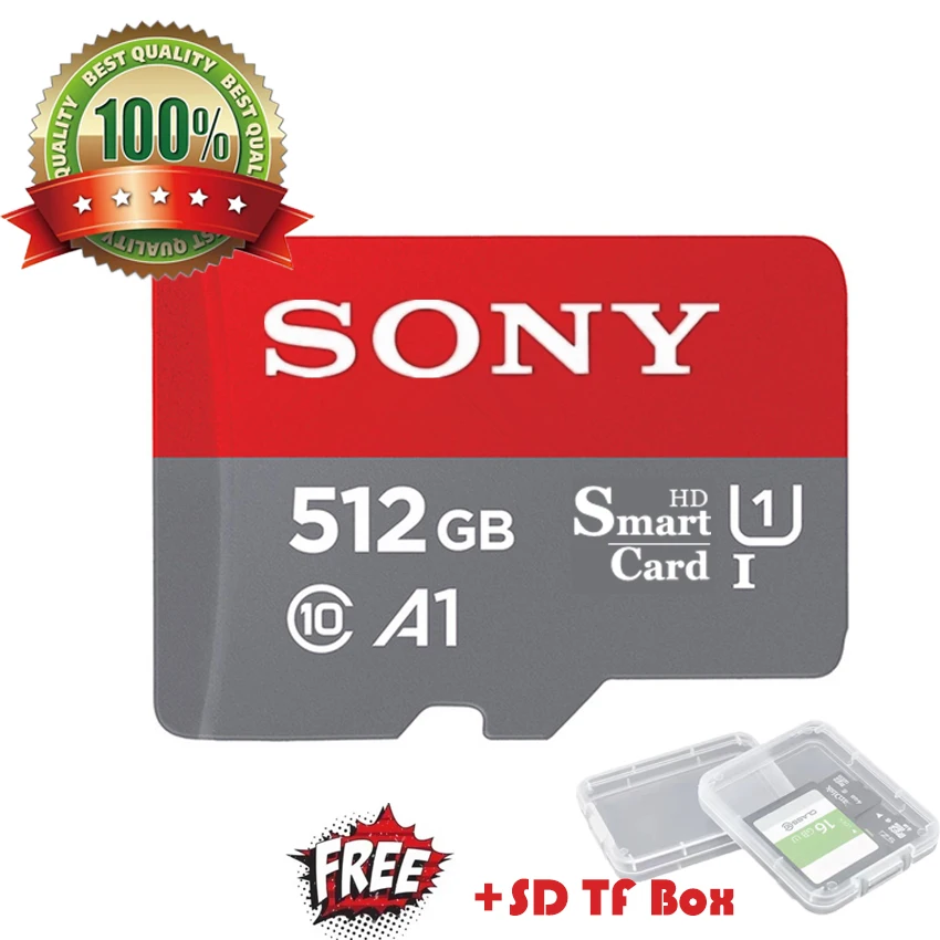 Micro SD Card Sony 512GB 128GB 256GB 1TB High Speed TF Waterproof Shockproof Compatible with GoPro Dash Cam Android Phone memory card micro sd card flash card flash memory card