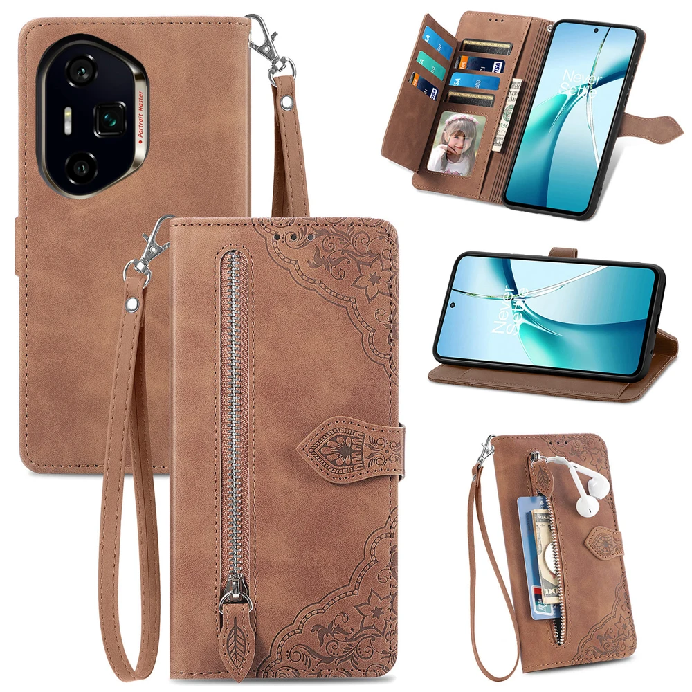 Leather Wallet Flip Cover With Magnetic Closure For Honor X6B - View #9