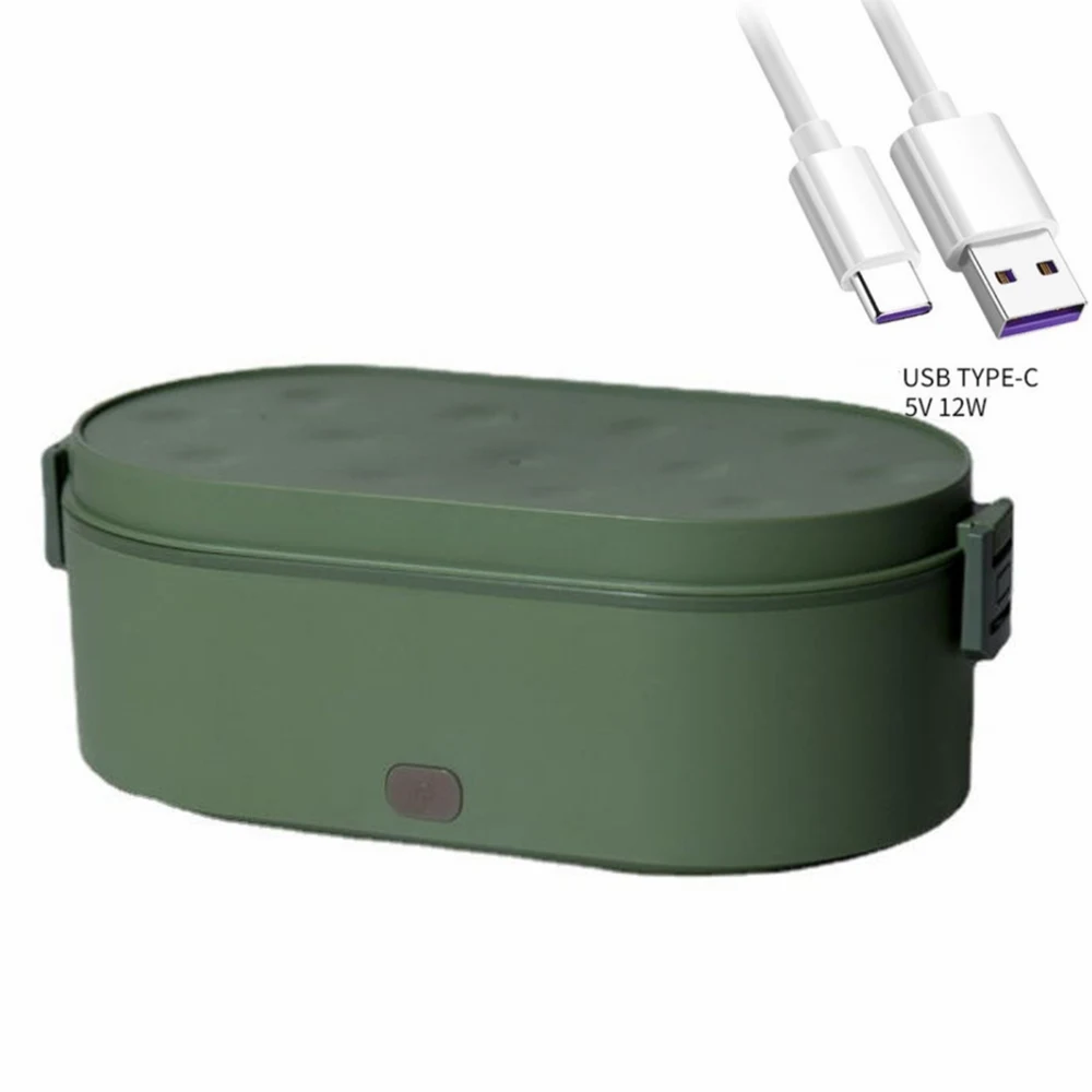 Electric Mini Lunch Box Usb Automatic Stainless Steel Lunch Bento Box