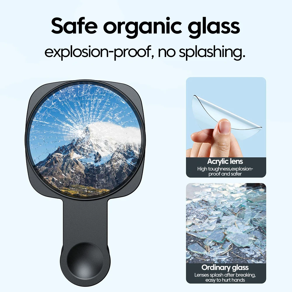 Smartphone Camera Lens Selfie Mirror Clip Kit - Detail View 2