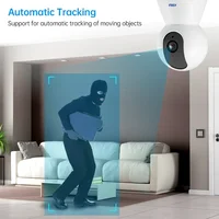Caméra IP WiFi Intérieure KERUI PTZ 5MP 8MP 4K Compatible Tuya, Caméra de Surveillance de Sécurité Domestique Sans Fil avec Suivi Automatique 3