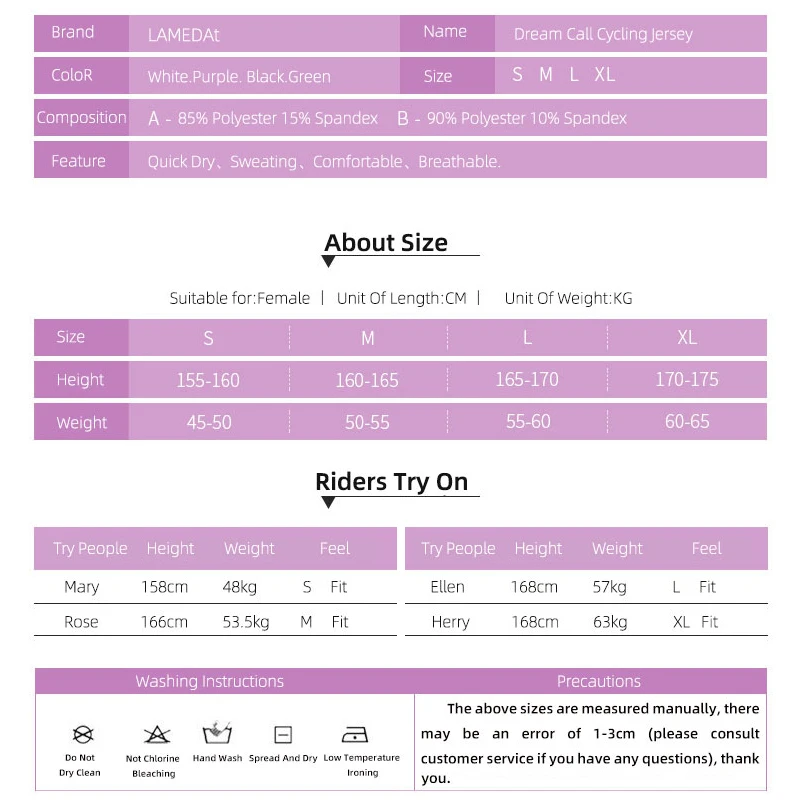 LAMEDA Women's Cycling Long Sleeve Spring Summer Comfortable breathable cycling jersey Quick Drying Top Road Bike Clothes