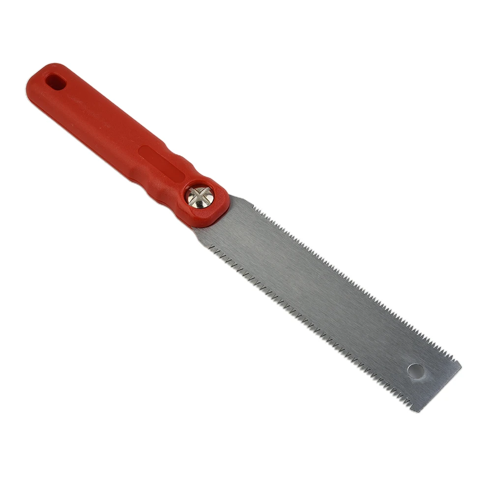 1 Double Edged Japanese Pull Saw 65mn Steel Flexible Blade 3-edge Tooth Hand Saw For Wood Plastic Cutting Woodworking Tool Hand Saw