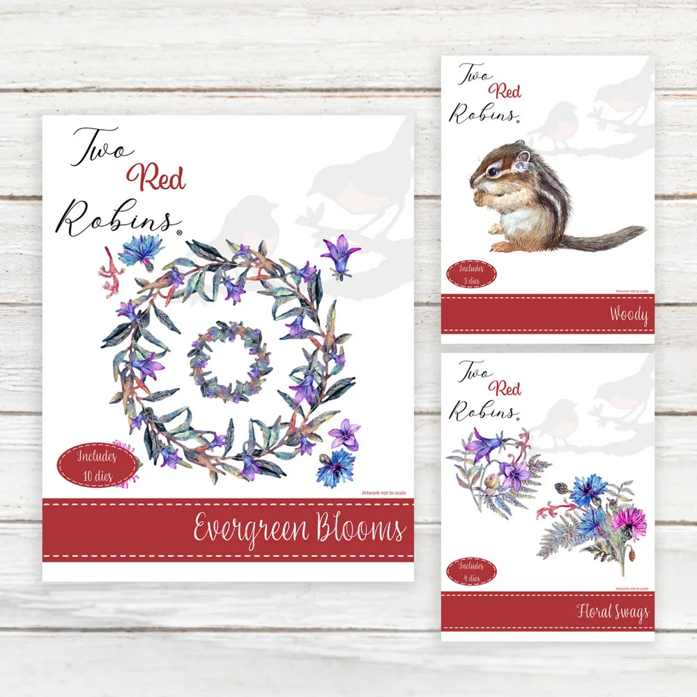 

Floral Swags and Evergreen Blooms and Squirrel Metal Cutting Die Technology Card Making Template Manual DIY 2023 New