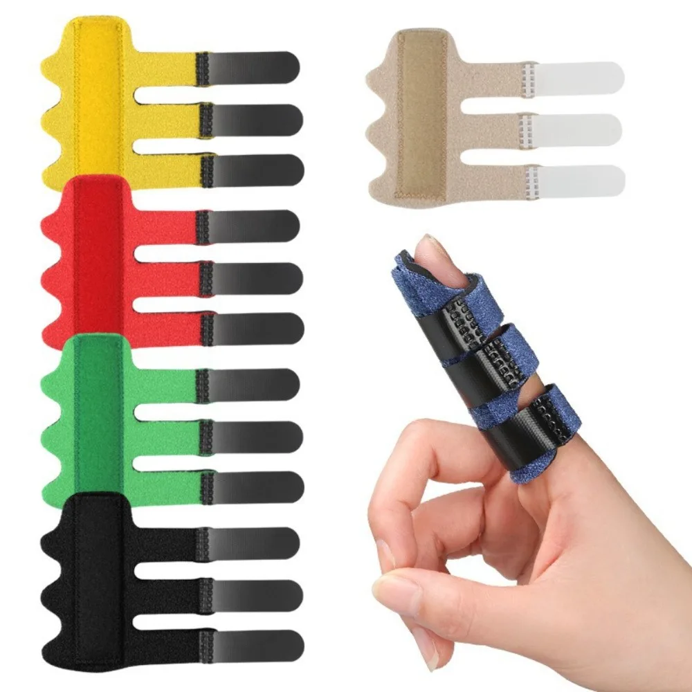 Finger Straightener Trigger Finger Splint Adjustable Durable Adjustable Fixing Belt Colorful Hand Splint