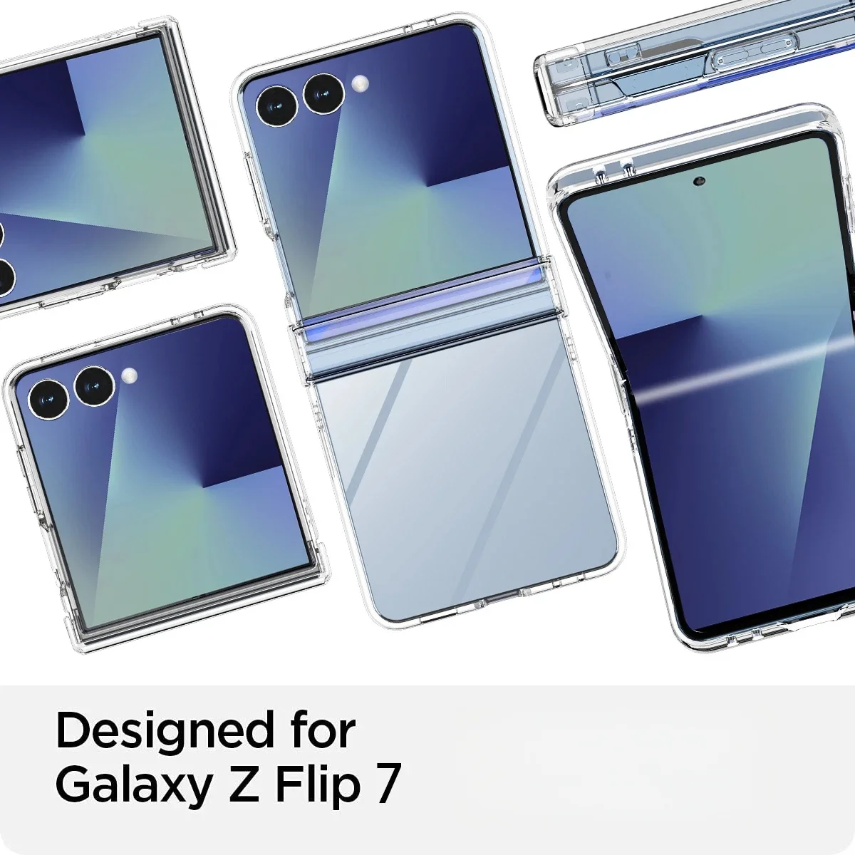 All-Inclusive Hinged Transparent Phone Case with Hinge Protection